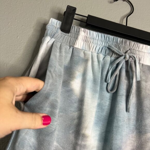 NWT Calme Johnny Was  Commuter Short Skirt Rain Blue Tie Dye Athletic XS - Picture 4 of 10